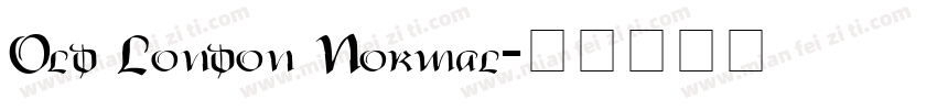 Old London Normal字体转换